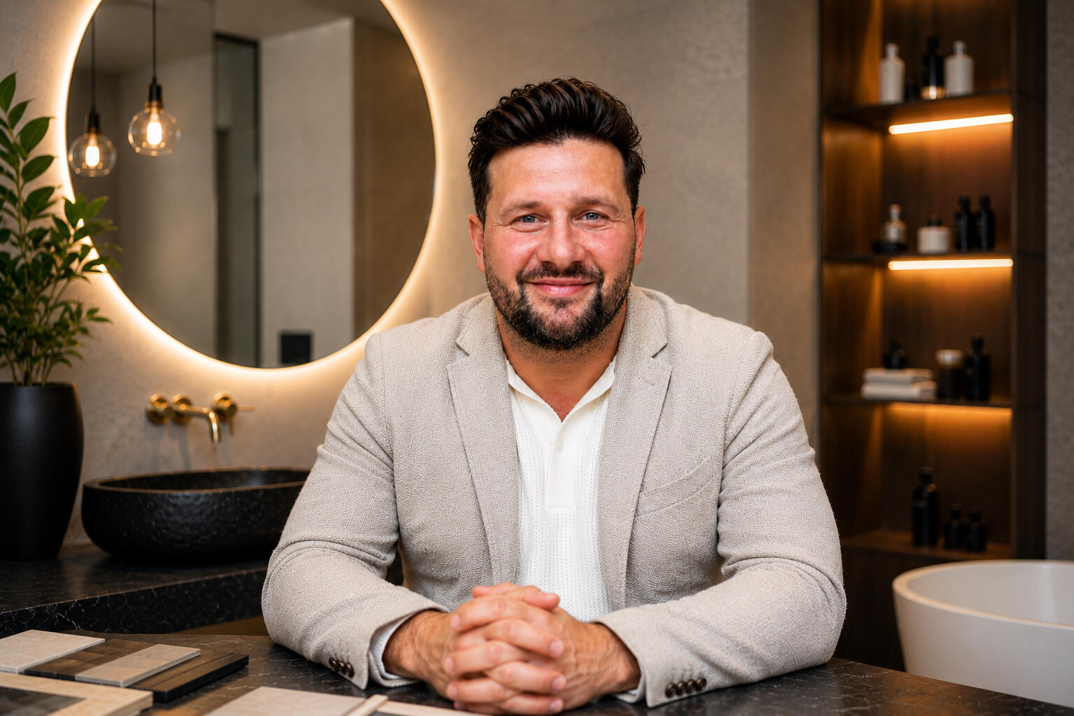 František Klinovský | Koupelnový designér František Klinovský, koupelnový designér specializující se na 3D návrhy koupelen a výběr materiálů